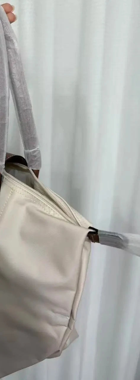 Sac tote classique pour femme de haute qualité, grande capacité, en nylon imperméable et pliable, idéal pour un usage quotidien