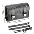 Sacoches de moto universelles, sac de fourche, pochette de bagage en cuir PU, sac à outils latéral